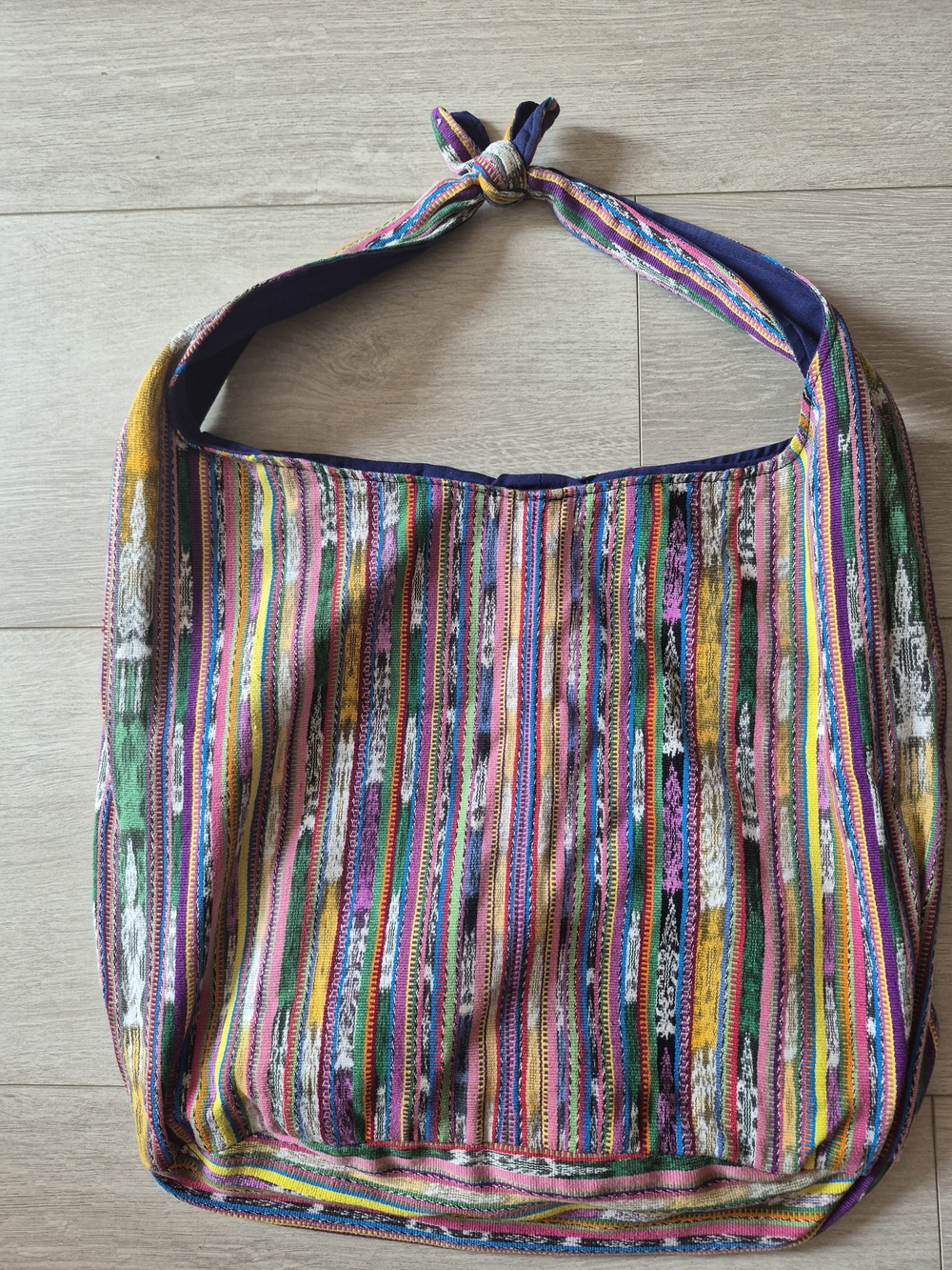 Handmade Guatemala Woven Cotton Hobo Shoulder Bag Ruth y Nohemi